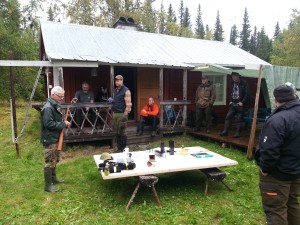 Från vänster Tor P, Stefan. N, Klas L, Johan Amby, Jon-Erling S, Kjell N